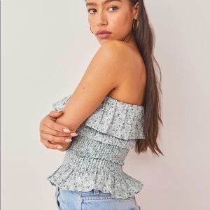 Reformation Millet Linen Top